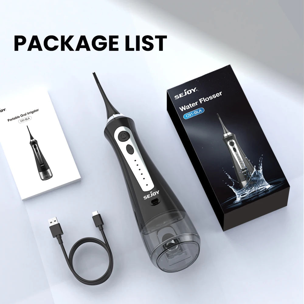 Sejoy Water Dental Flosser Oral Irrigator 8 Jet Tips 5 Modes IPX7 Waterproof  Portable Cordless Teeth Cleaner for Home&Travel exovai.com