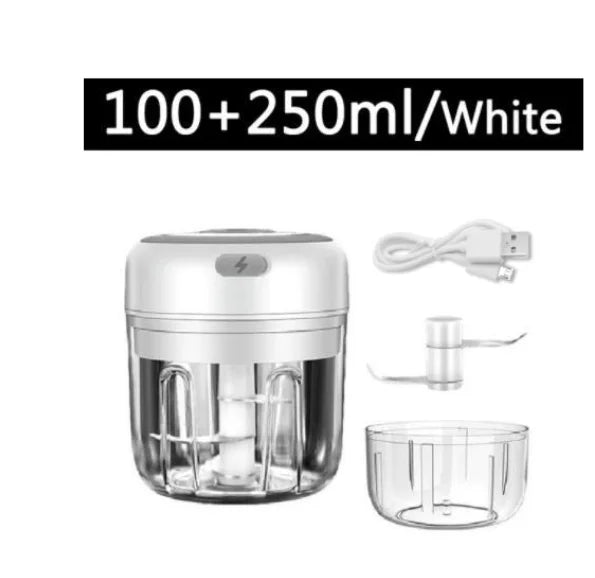 Electric Mini Garlic Chopper USB Meat Grinder Garlic Masher Machine Sturdy Durable Crushed Ginger Vegetable Crusher Kitchenware exovai.com