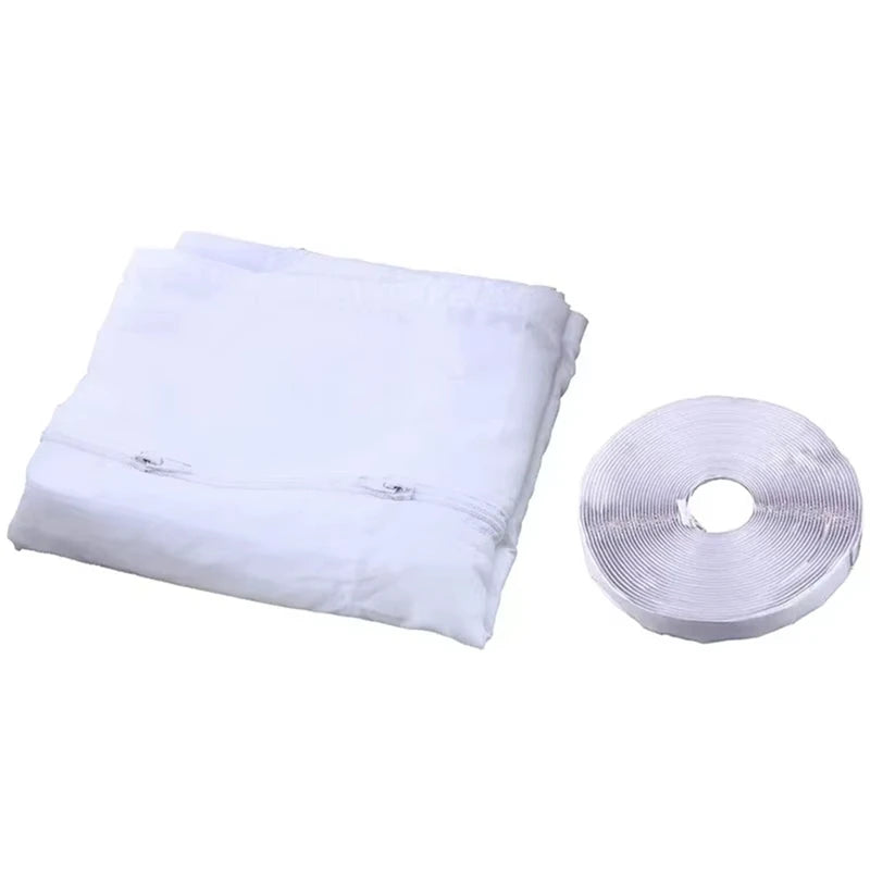 CEA Airlock Window Seal For Portable Air Conditioner,300 Cm Flexible Cloth Sealing Plate Window Seal With Zip/Adhesive exovai.com