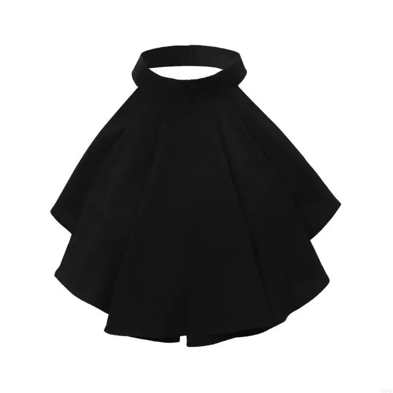 Y3NE Lace Jabot Collar Victorian Theme Party Neckwear Cosplay Accessory Collar for Halloween Teaparty Dressingup Neckpiece exovai.com