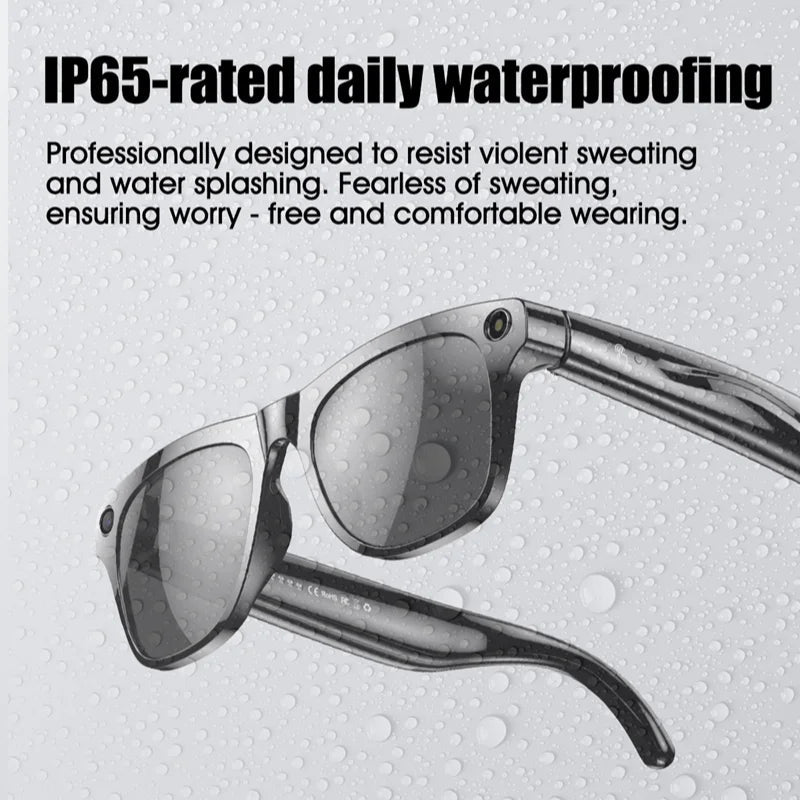 4K AI Smart Photochromic Glasses Multifunction Camera Bluetooth Call Voice Assistant Music Player Translate Glasses For Xiaomi exovai.com