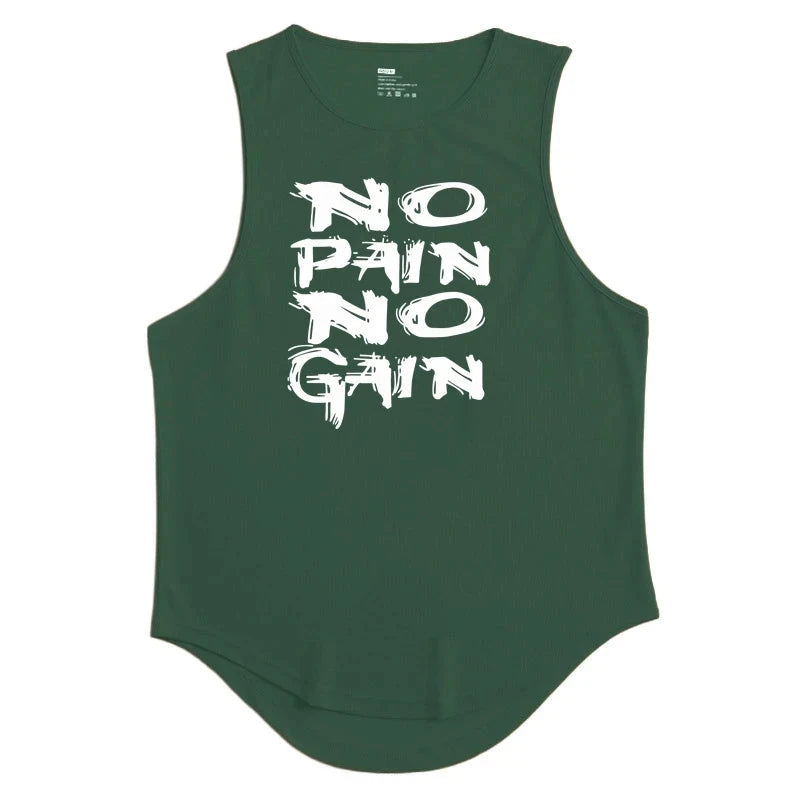 Gym Top Men Men's Clothing Fitness Clothes Shirt Bodybuilding Vests Man Vest Singlet Singlets Muscular Stringer T-shirts Tops exovai.com