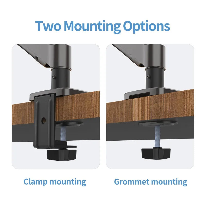 Hot Sale Computer Desk Monitor Mounting Bracket Height Adjustable 13 "-32" Screen Stock Aluminum Mono Gas Spring Monitor Arm exovai.com