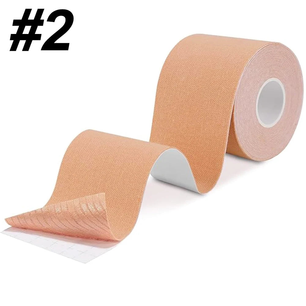 5 Roll Kinesiology Tape Precut | Waterproof Elastic Athletic Tape, Adhesive Sports Tape for Muscle Pain Relief & Joint Support exovai.com