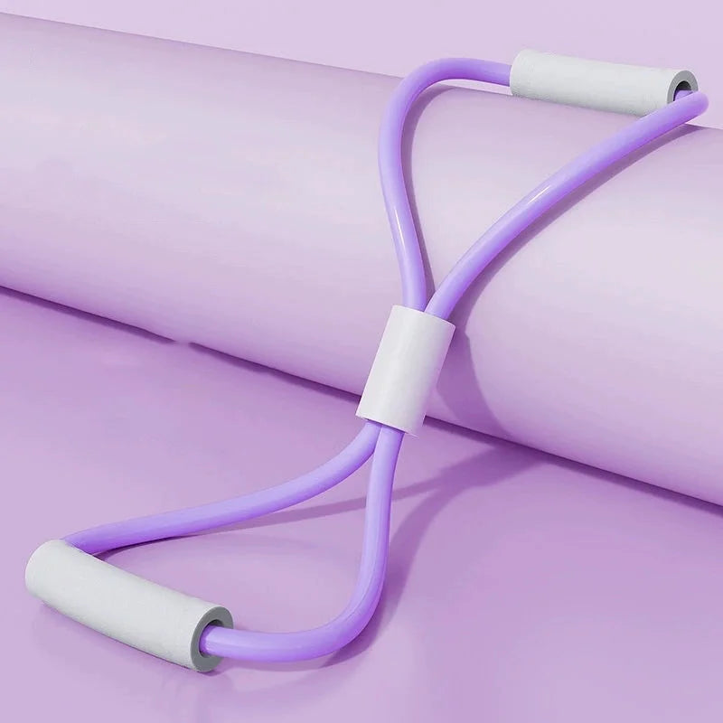 Yoga Resistance Bands Elastic Band Sports Exercise Puller 8-shaped Chest Expander for Body Building Home Gym Fitness Equipment exovai.com