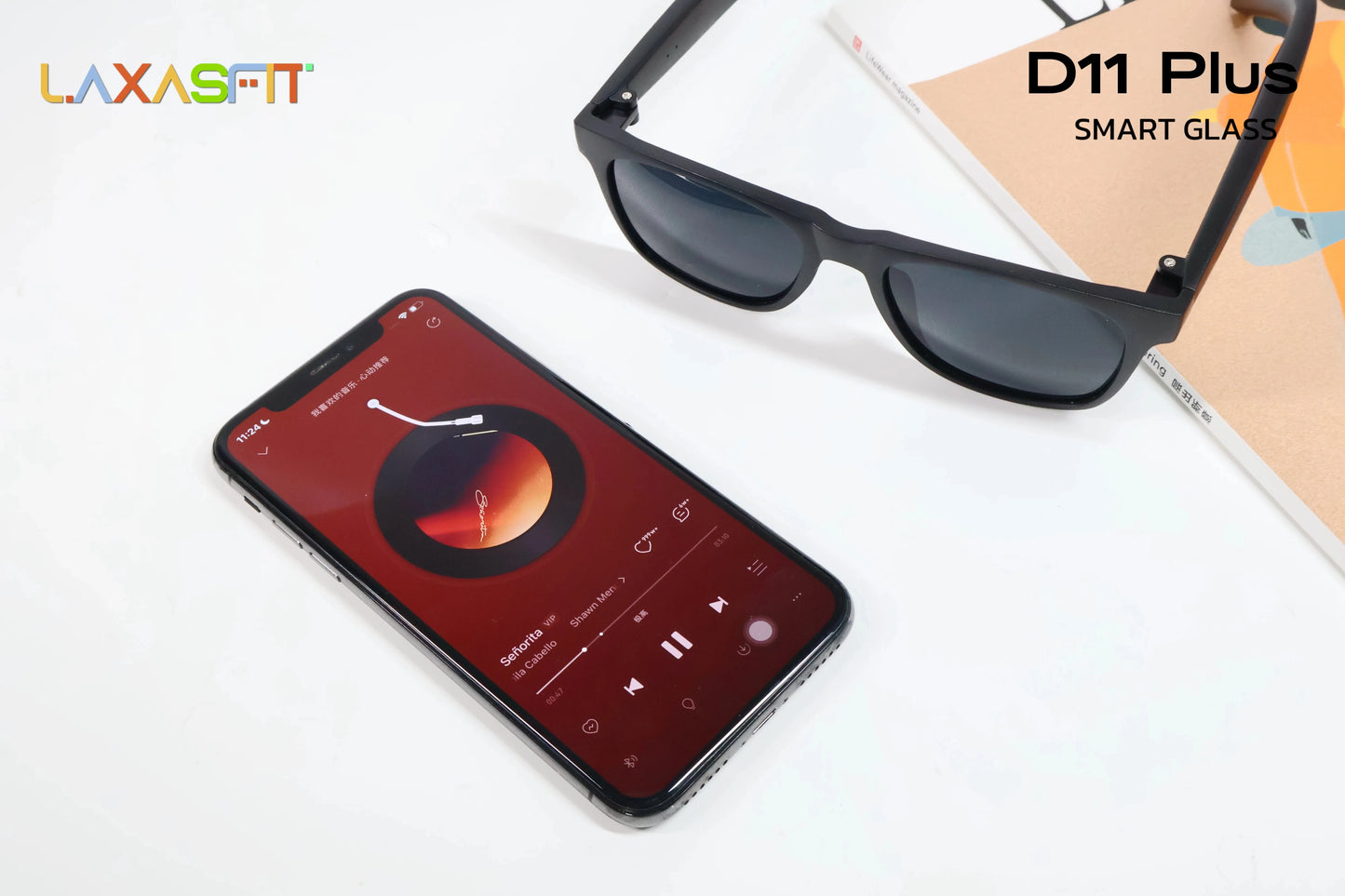 LAXASFIT 2025 New Men's Smart Glasses Women's Bluetooth Glasses Voice Call Control Music UV Polarized Sunglasses exovai.com