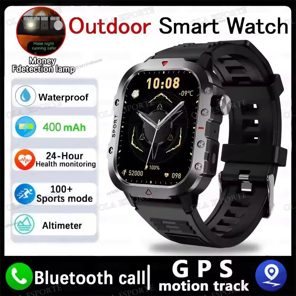 2025 New LED Men's Smartwatch Bluetooth Talking Smartwatch Multi Sport Mode Health Monitor Outdoor Sport Smart Watch For Android exovai.com