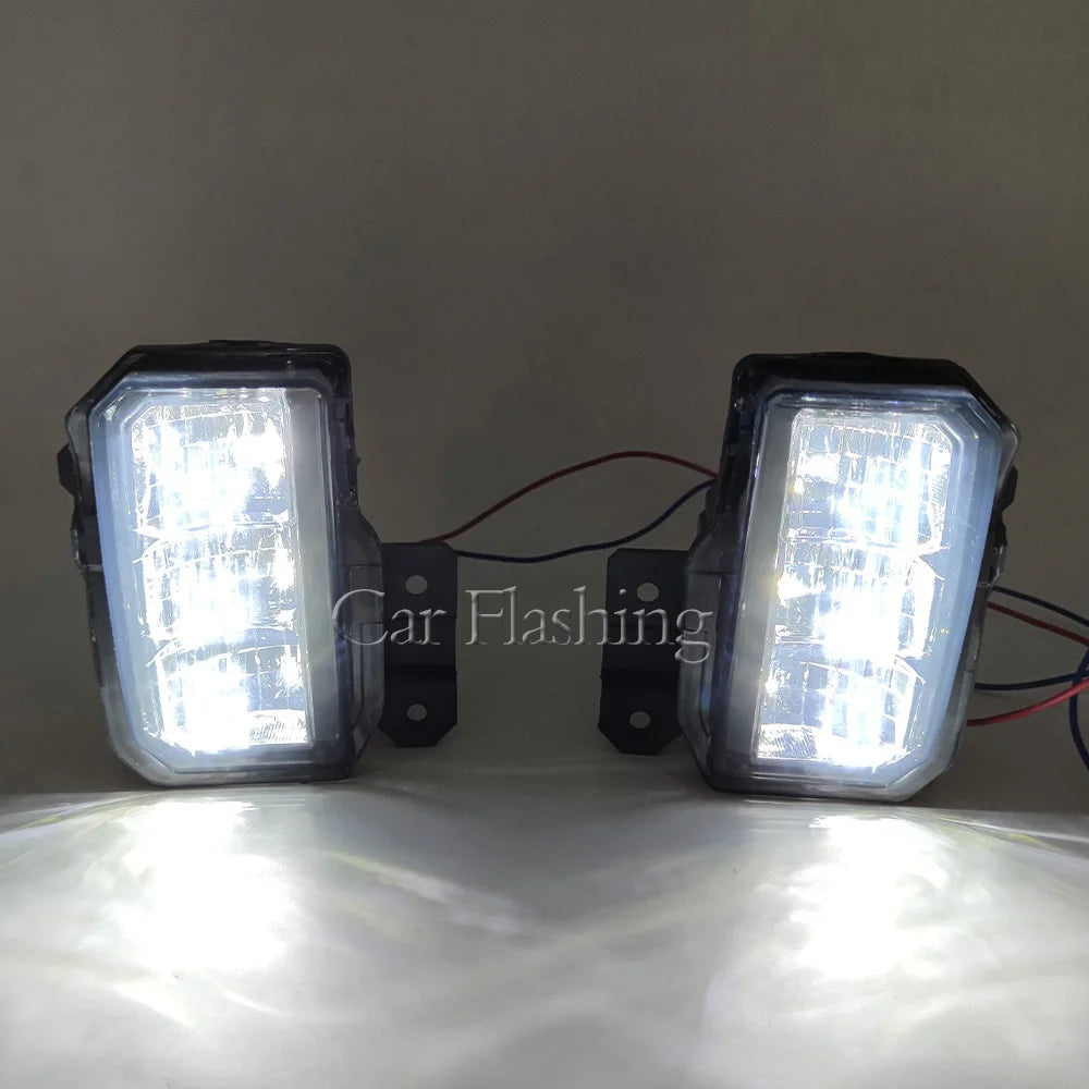 Car Flashing Car LED Fog Light For Subaru Forester SK 2019 2020 2021 Auto Driving Lamp Front Bumper Fog Lamp exovai.com