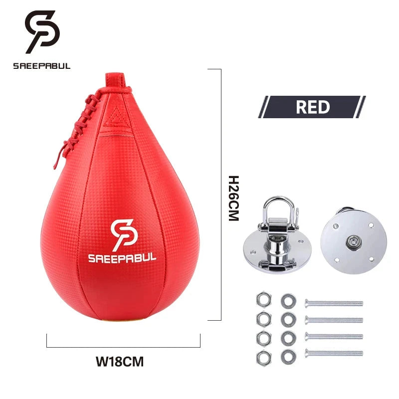 Free Shipping Boxing Speed Ball Set Fitness Boxing Pear Speed Ball Reflex Inflate Punching Speed Bag Training Ball Accessory exovai.com