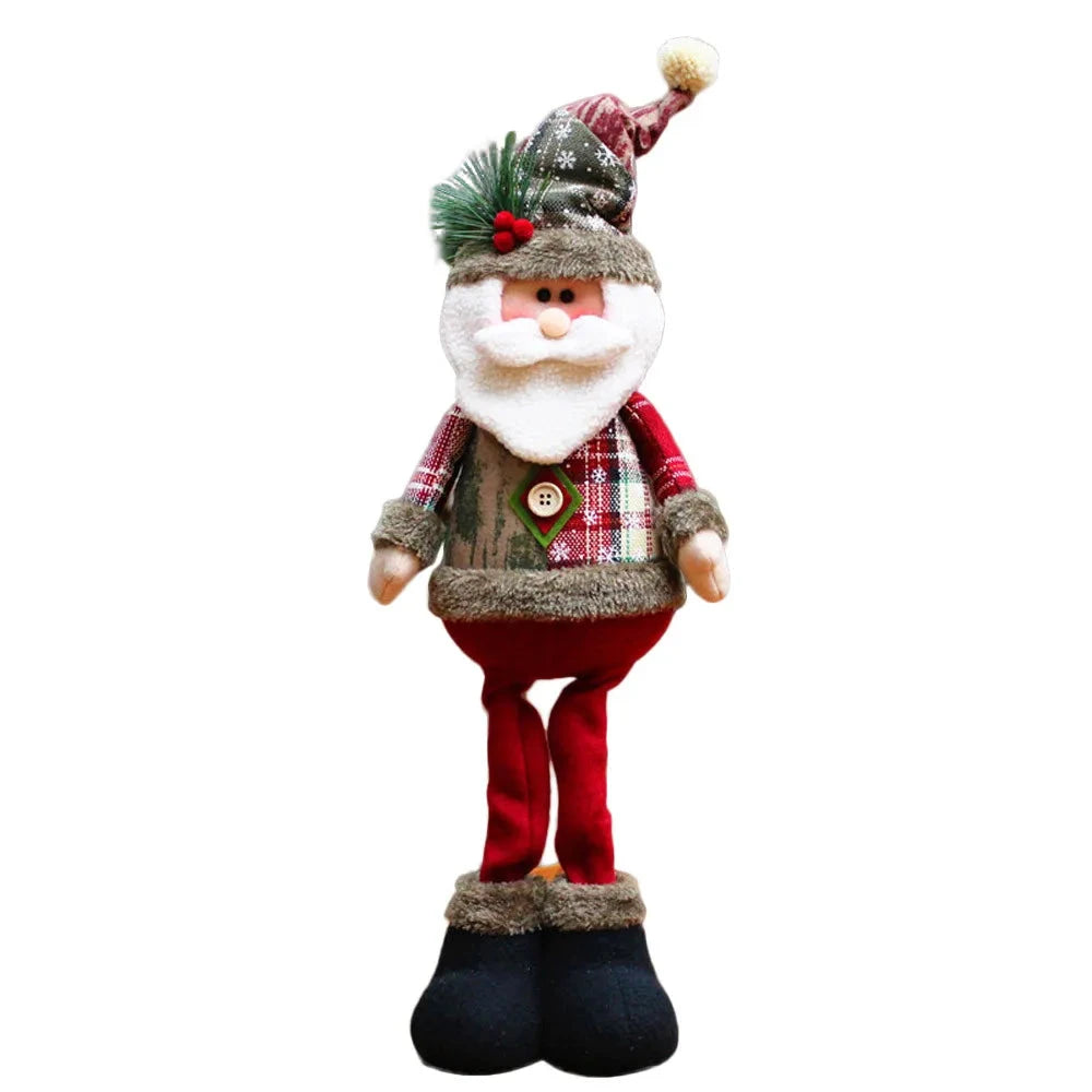 Christmas Decoration Doll Xmas Santa Elk Snowman 18" Soft Flannel Ornaments Home Festive Party Xmas Tree Exquisite Decor Gift exovai.com