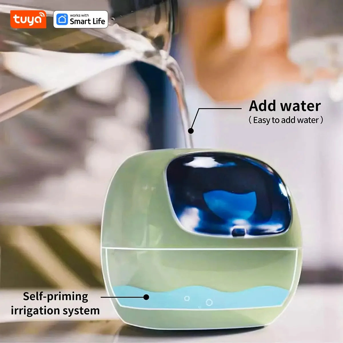 Tuya Ivy Smart Planter,Endless Fun Over 49 Rich Expressions,7 smart sensors,AI Chips Make Raising Plants Easy and Fun exovai.com
