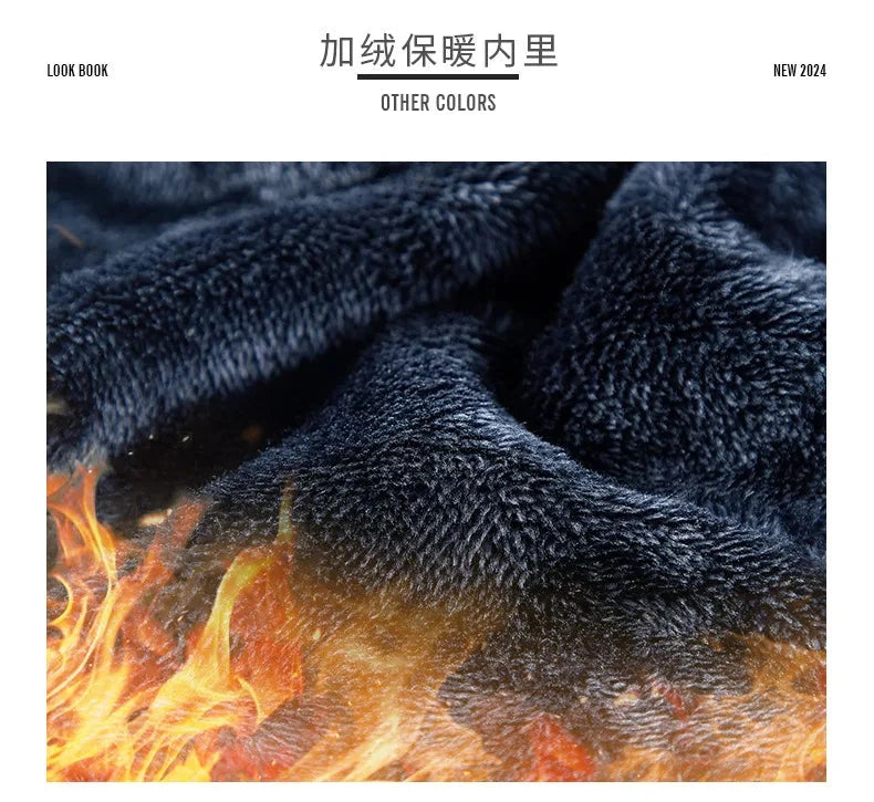 Winter New Fashion Trend Retro Sports Thick Warm Lamb Wool Jacket Men's Casual Loose Comfortable High-Quality Plus Size Jacket exovai.com