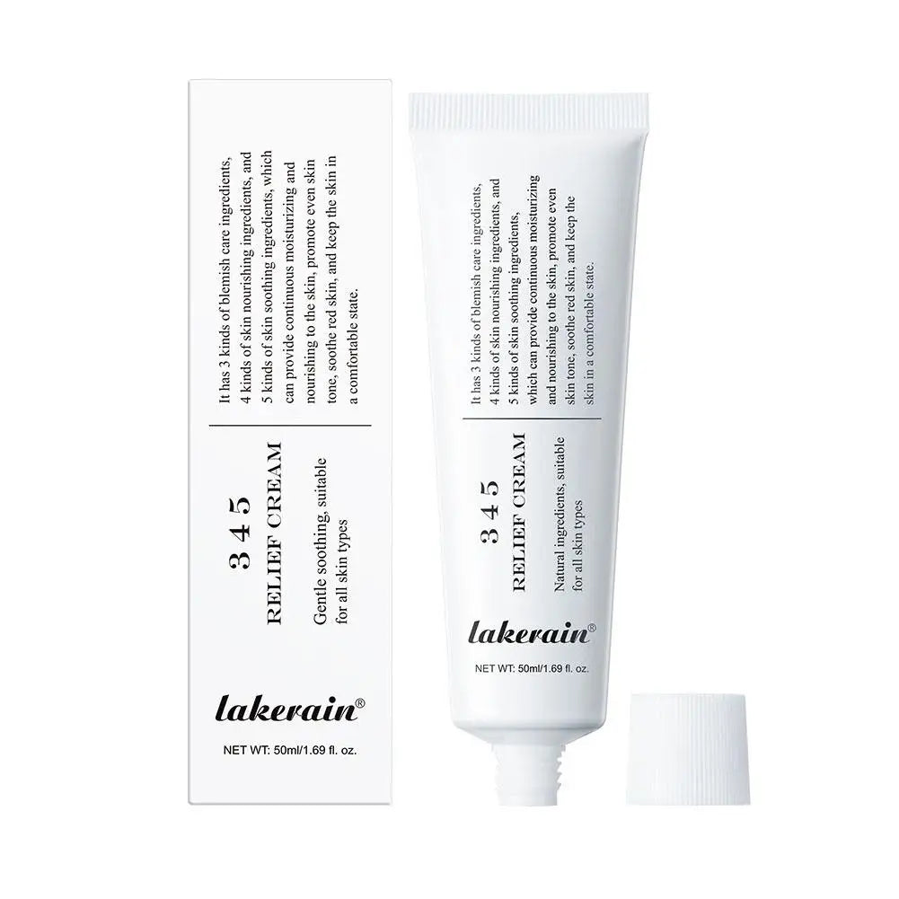 345 Relief Cream Face Moisturizer Cream Nourish Soothing Skin Repair Clean Acne For Oily Skin, Hydrating Facial Lotion Skincare exovai.com