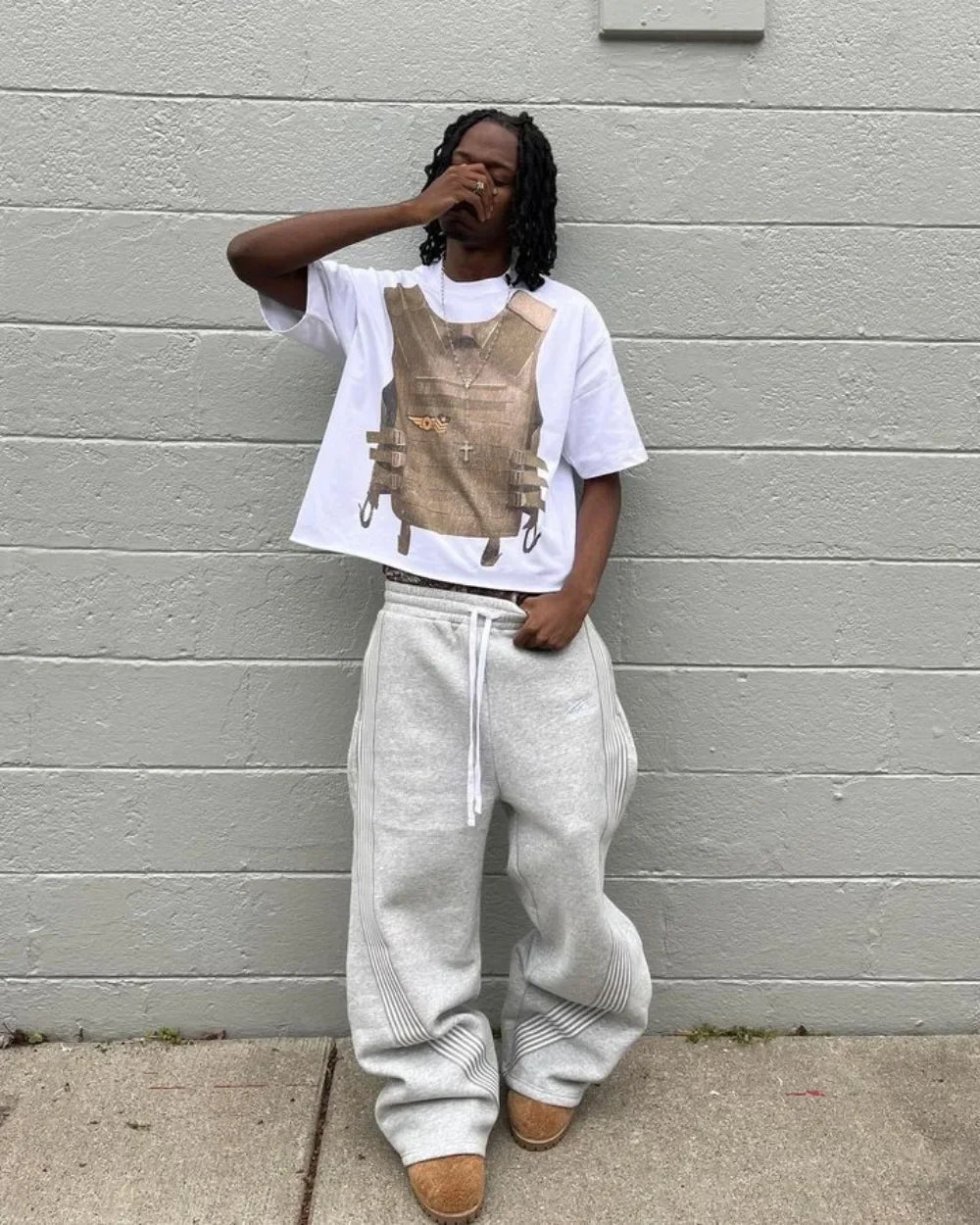 American Retro Striped Knitted Pants Men Y2k Street Harajuku Trendy Brand Oversized Trousers Loose Casual Wide Leg Pants Women exovai.com