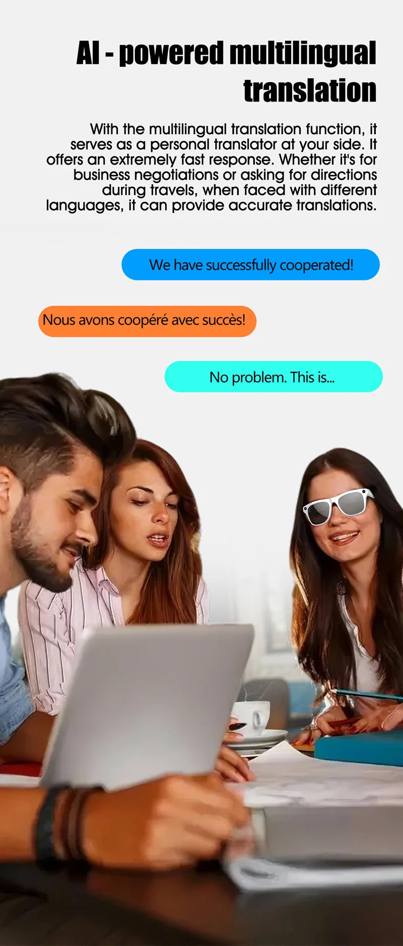4K AI Smart Photochromic Glasses Multifunction Camera Bluetooth Call Voice Assistant Music Player Translate Glasses For Xiaomi exovai.com