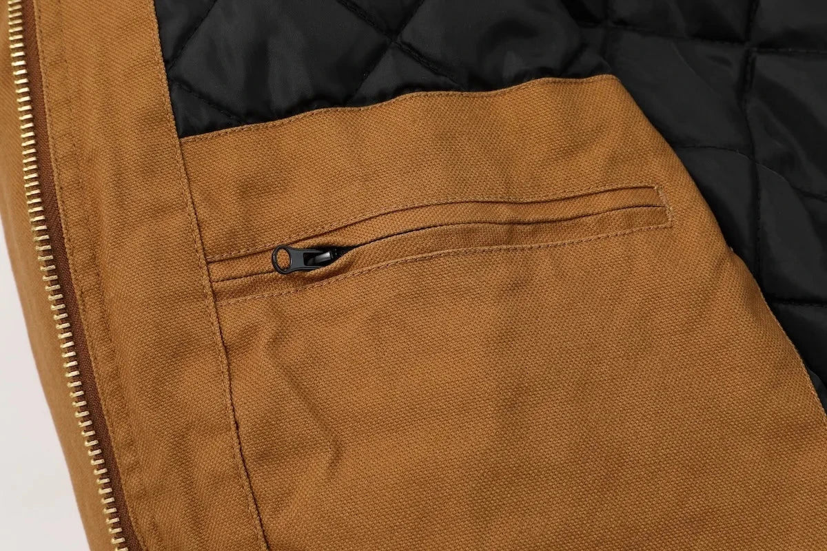 Winter New American Retro Long Sleeve Hooded Bomber Jacket Men's Fashion Cotton Thick Dom Quilted Casual Multi-pocket Coat exovai.com