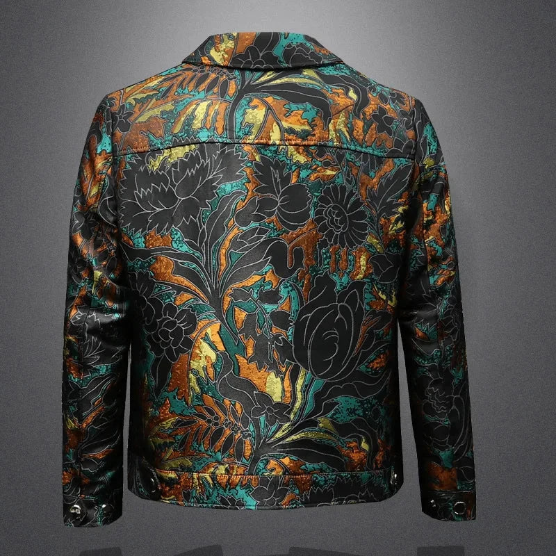 High Quality Jacquard Jacket Men Luxury Embroidery Bomber Jacket Fashion Casual Business Outwear Coats Men Clothing 2025 Spring exovai.com