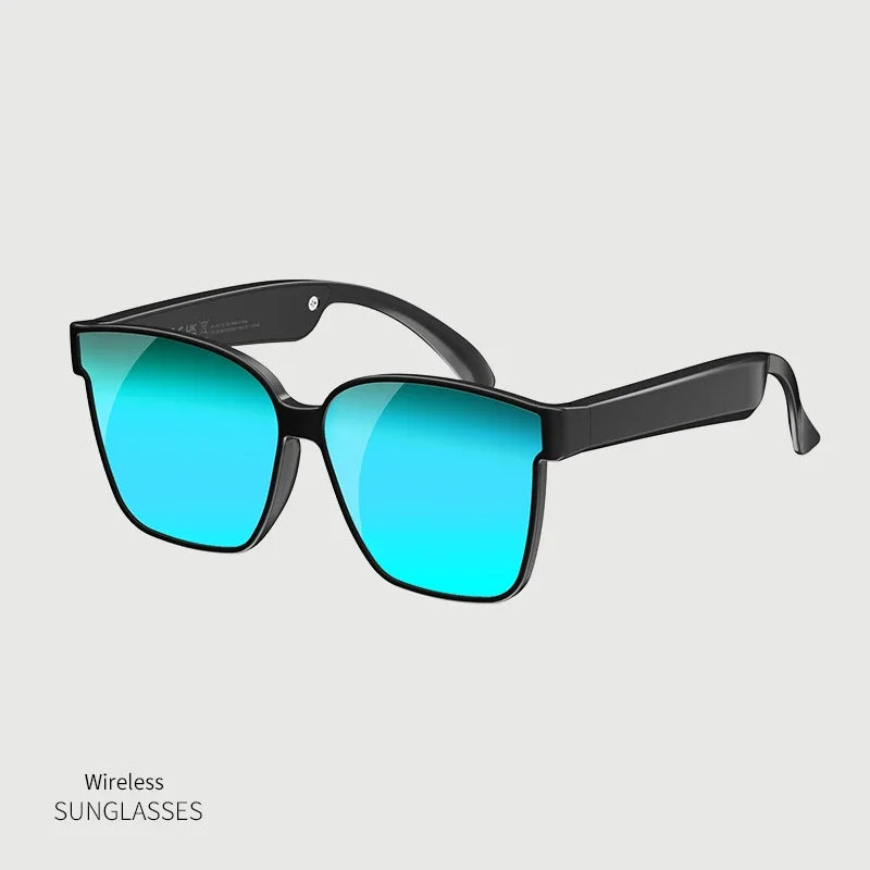 Wireless Bluetooth Smart Glasses multifunctional Voice Assistant Listen Music Navigation Glasses  Calls Eyeglass Sunglasses exovai.com