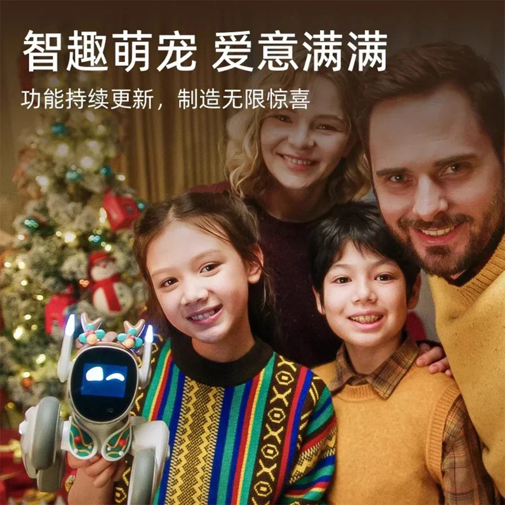 Loona Smart Robot Dog Cute Intelligent Emotional Robots Accompany Voice Machine Compatible Custom Monitor Electronic Toy Gifts exovai.com