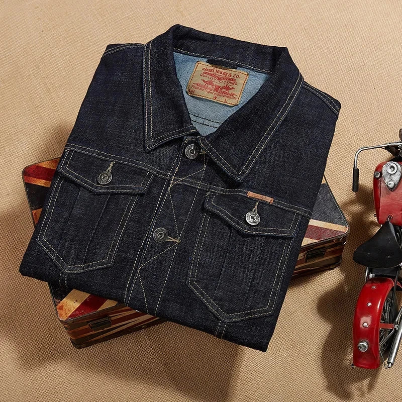 Men's Outwear Cowboy Jackets Clothing  Large Size Jacket Coat Male Button Casual Blue Denim Jacket Plus Size M-8XL exovai.com