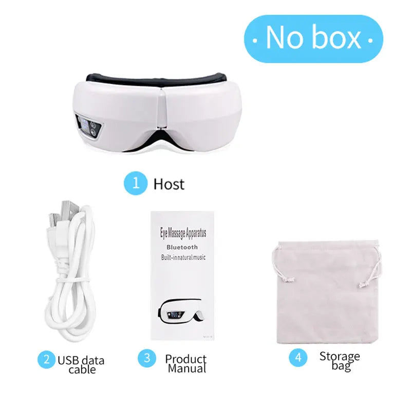 Eye Massager with Smart Airbag Compress Vibration Heating Eye Care Instrument Bluetooth Music Massage Relax Improve Eye Fatigue exovai.com