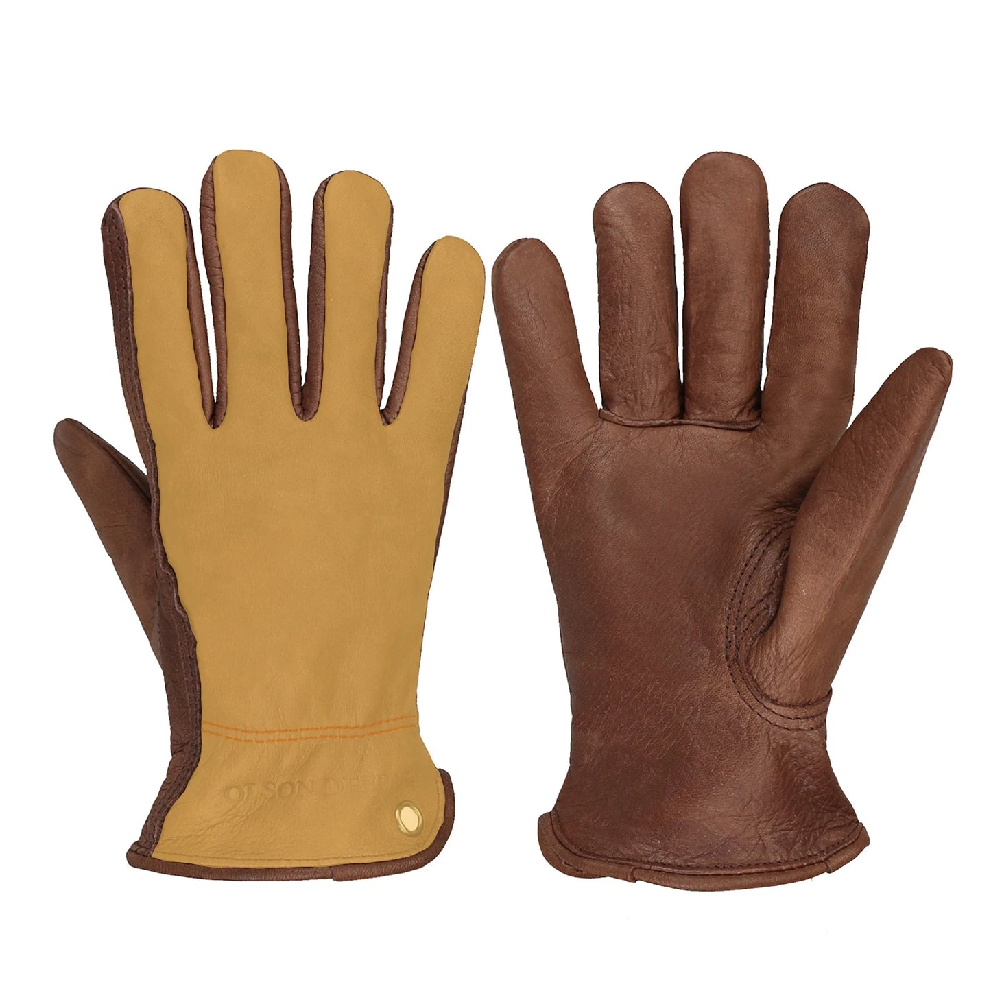Leather Working Gloves for Gardening,Thornproof Gardening Gloves for Men and Women,Heavy Duty Leather Work Gloves Men exovai.com