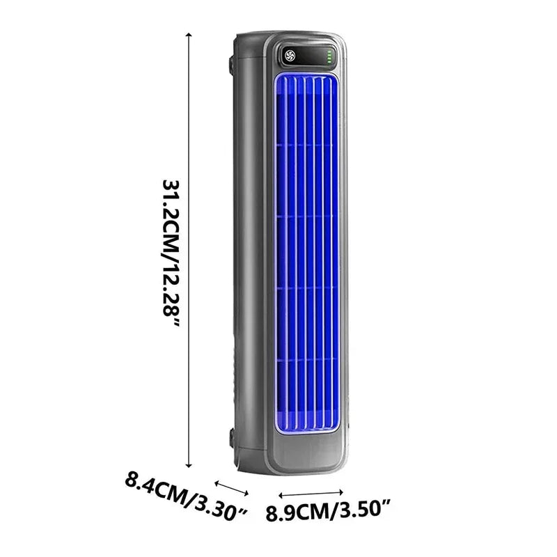 Wall Mounted Air Conditioning Fan Silent Rechargeable Convenient Cooling Electric Fan Home Kitchen Bathroom No Drilling Fan exovai.com