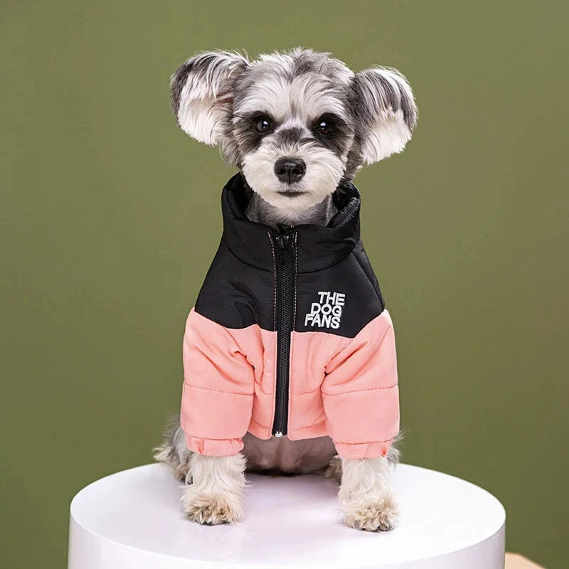 Dog Coat Dog Warm Jacket, 4 Legs Covered Waterproof Windproof Reflective Warm Dog Vest, Zippered Adjustable Outdoor Dog Snow Jac exovai.com