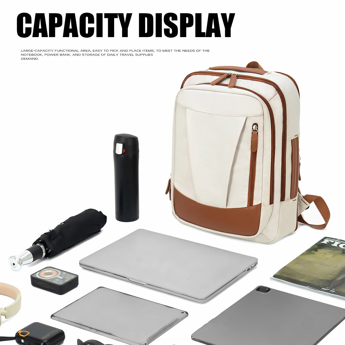Backpack for Women 2025 New Simple Business Computer Backpack Outdoor Large Capacity Travel Bag Student School Bag for Boys exovai.com