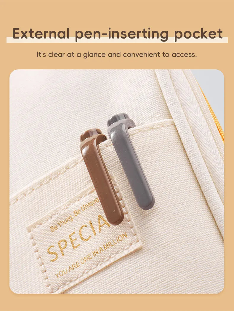 Large Big Creative Pencil Case Cute Boy Girl Kawaii Pencil Cases Storage Kids Pen Bag Stationery Box School Students Supplies exovai.com