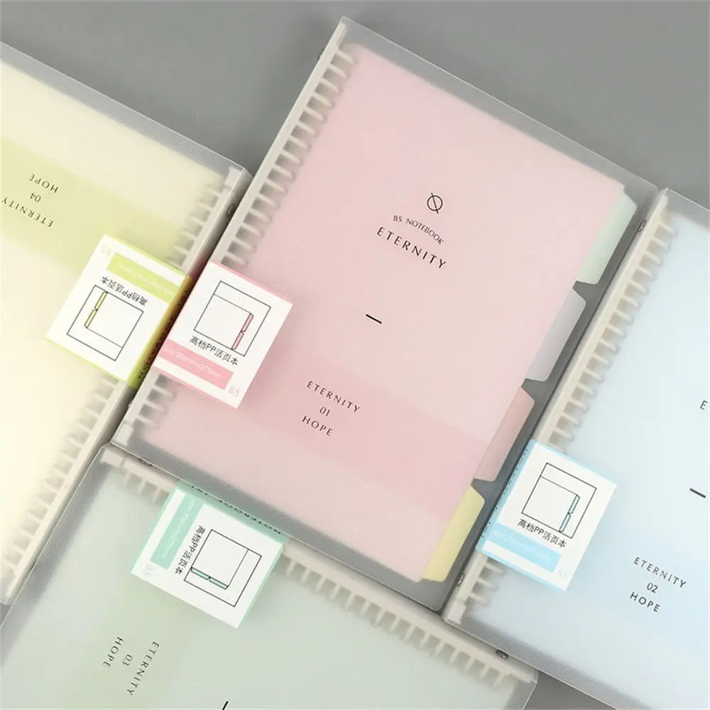 High Quality School Supplies Student B5 A4 A5 Handbook Diary Loose Leaf Notebook Binder Notebook Spiral Notebook Coil Shell exovai.com