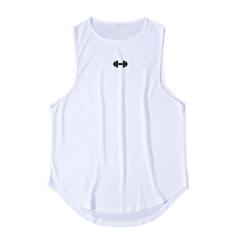 Summer Men's Gym Tank Top Fitness Training Clothing Quick-drying Loose Bodybuilding Sleeveless Shirt Men Fashion Basketball Vest exovai.com