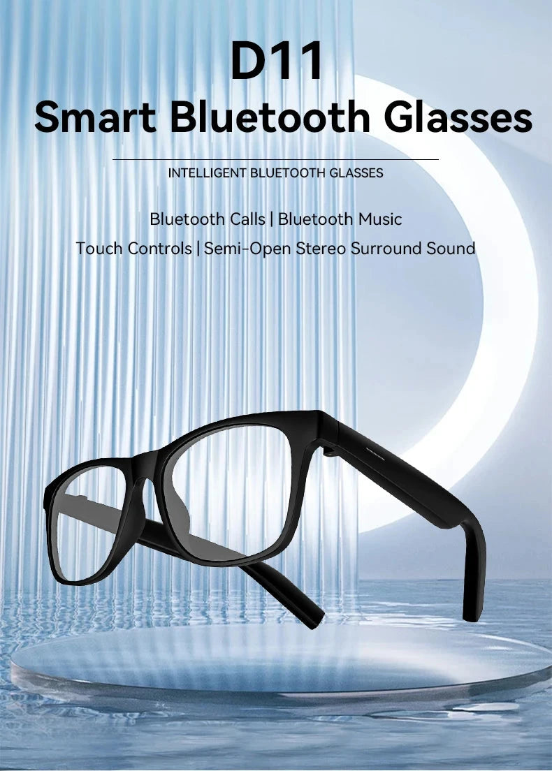 LAXASFIT 2025 New Men's Smart Glasses Women's Bluetooth Glasses Voice Call Control Music UV Polarized Sunglasses exovai.com