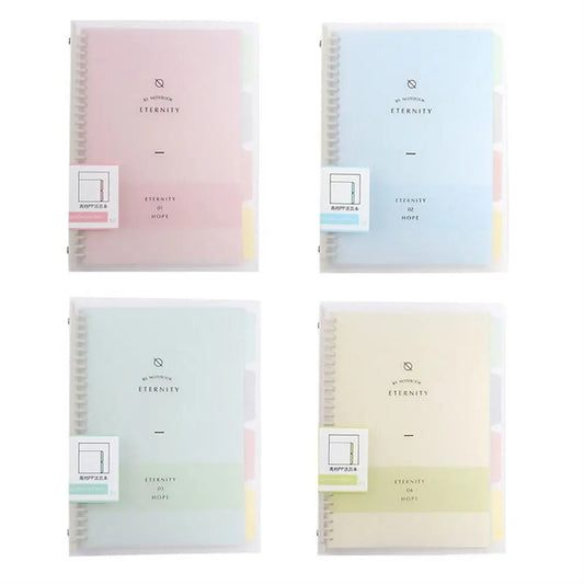 High Quality School Supplies Student B5 A4 A5 Handbook Diary Loose Leaf Notebook Binder Notebook Spiral Notebook Coil Shell exovai.com