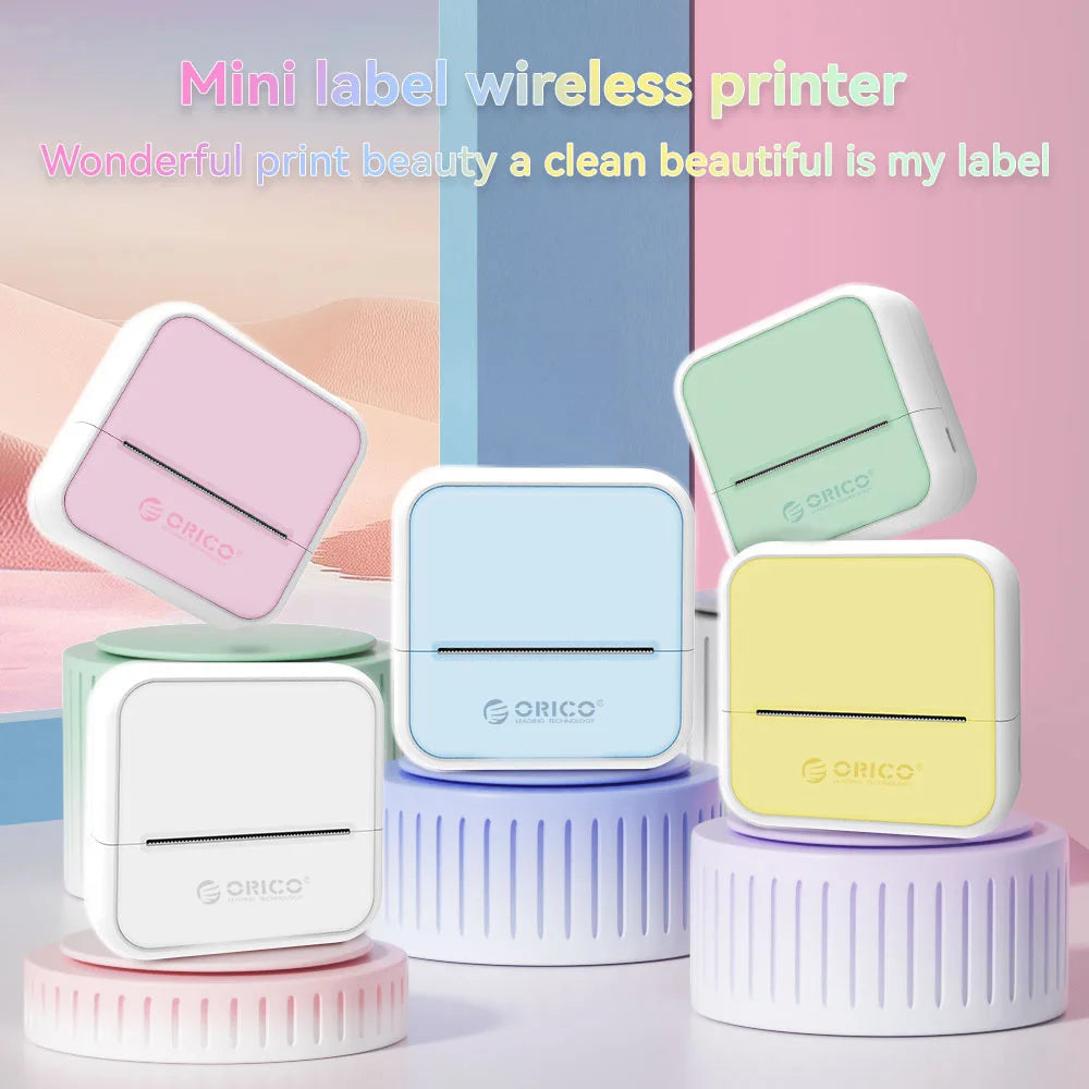 Orico Mini Thermal Printer – Portable Ink-Free DIY Photo & Document Printer exovai.com