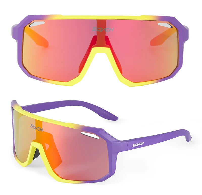 SCVCN New Cycling Glasses Bike Sunglasses Men UV400 Eyewear Outdoor Sports MTB Goggles Bicycle Women Riding Hiking Sunglasses exovai.com