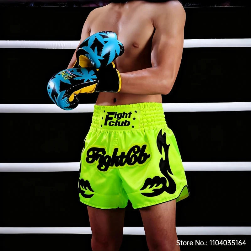 Muay Thai Fight Shorts MMA Shorts Clothing Training Fighting Grappling Martial Arts Kickboxing Shorts Kickboxing Boxing Pants exovai.com
