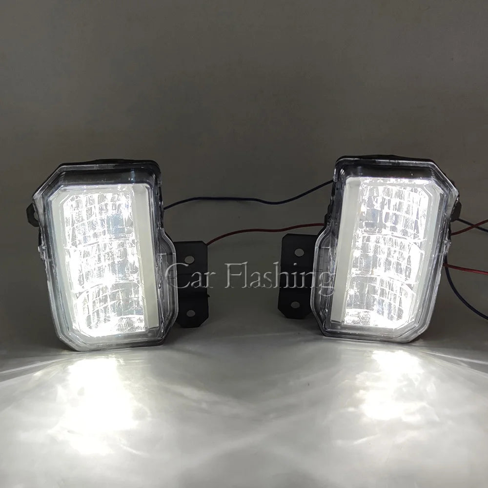 Car Flashing Car LED Fog Light For Subaru Forester SK 2019 2020 2021 Auto Driving Lamp Front Bumper Fog Lamp exovai.com