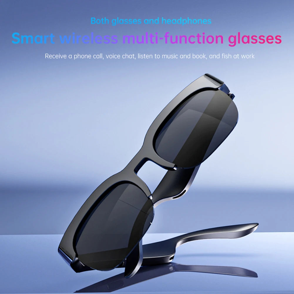 Smart Glasses AI Translator Hands-Free Music & Calls Audio Glasses UV Protection Outdoor Sports Headphones for Men Women exovai.com