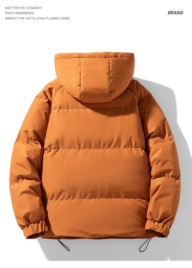 White Duck Down Jacket Men's Winter Fashion Casual Short Coat Hooded Windbreaker Youth Men Outwear Down Coat Male 8XL 160KG exovai.com