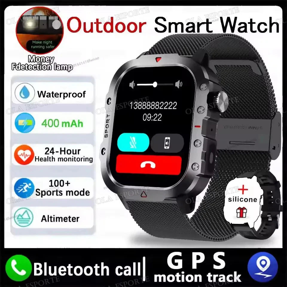 2025 New LED Men's Smartwatch Bluetooth Talking Smartwatch Multi Sport Mode Health Monitor Outdoor Sport Smart Watch For Android exovai.com