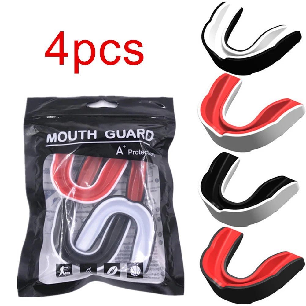 Fighting Training Mouth Guard Boxing Gum Shield Slim Fit Adult Sports Mouthguard Football Wrestling Boxing Teeth Protection exovai.com
