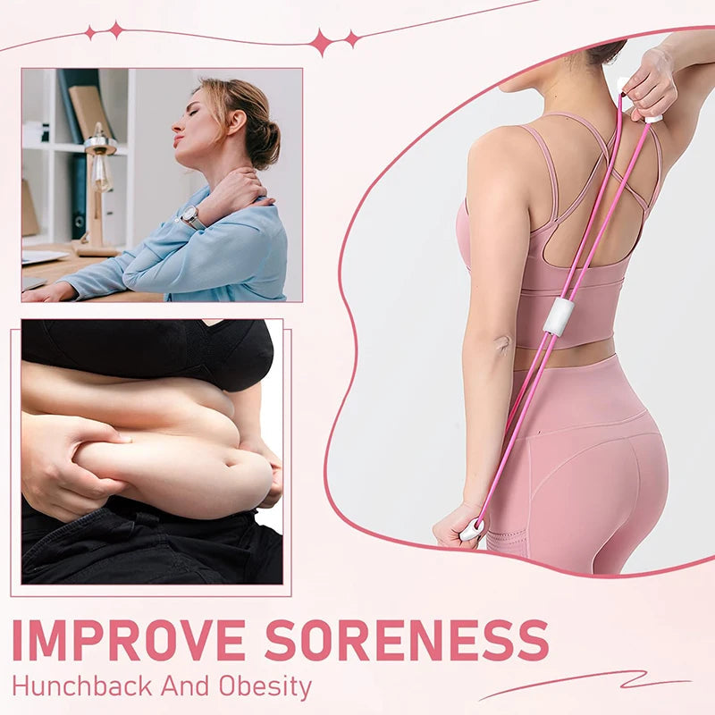 Yoga Resistance Bands Elastic Band Sports Exercise Puller 8-shaped Chest Expander for Body Building Home Gym Fitness Equipment exovai.com
