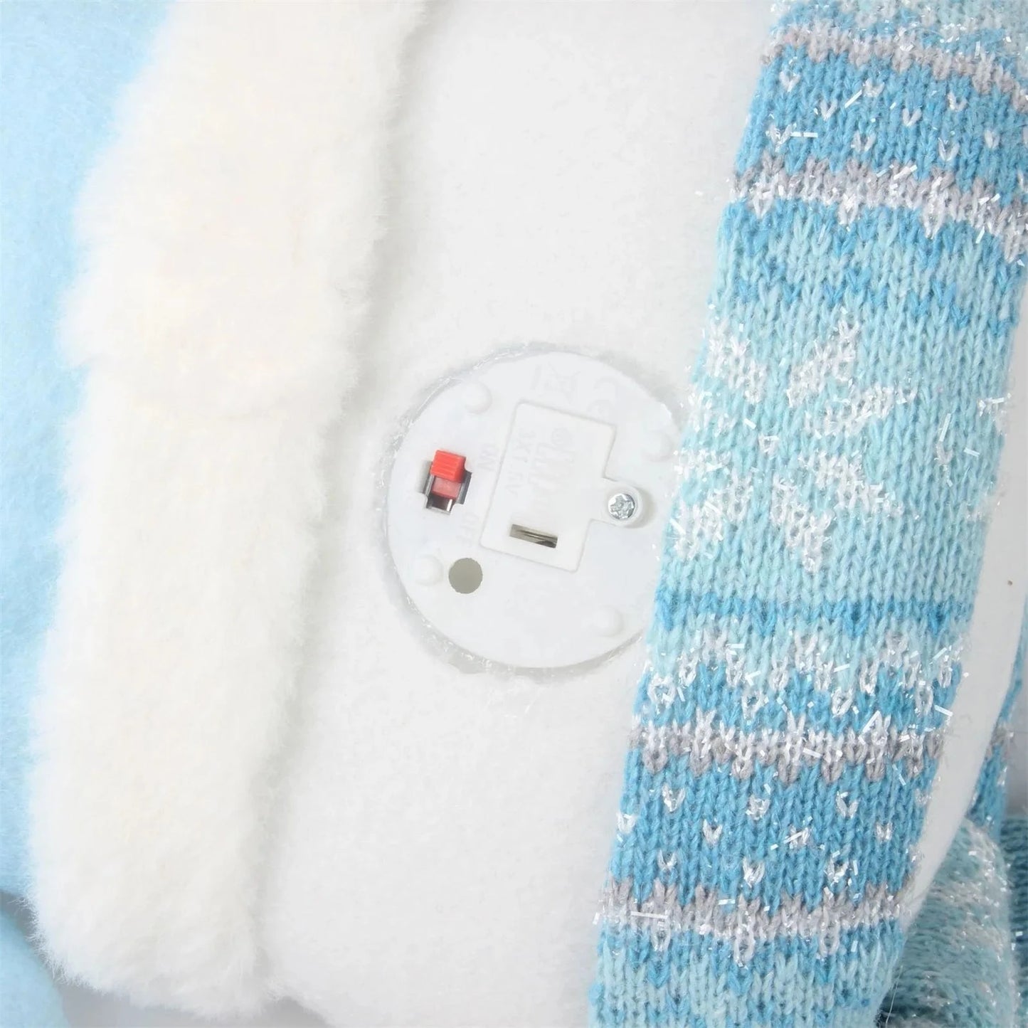 Christmas Lighted Blue Snowman Ornament Glowing Snowman Ocean Style Creative Christmas Gifts Home Door Hanging Decoration exovai.com