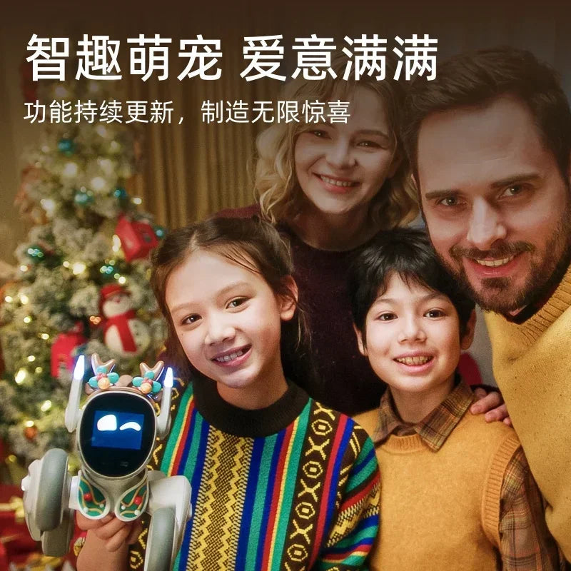 Loona Smart Robot Dog Cute Intelligent Emotional Robots Accompany Voice Machine Compatible Custom Monitor Electronic Toy Gifts exovai.com