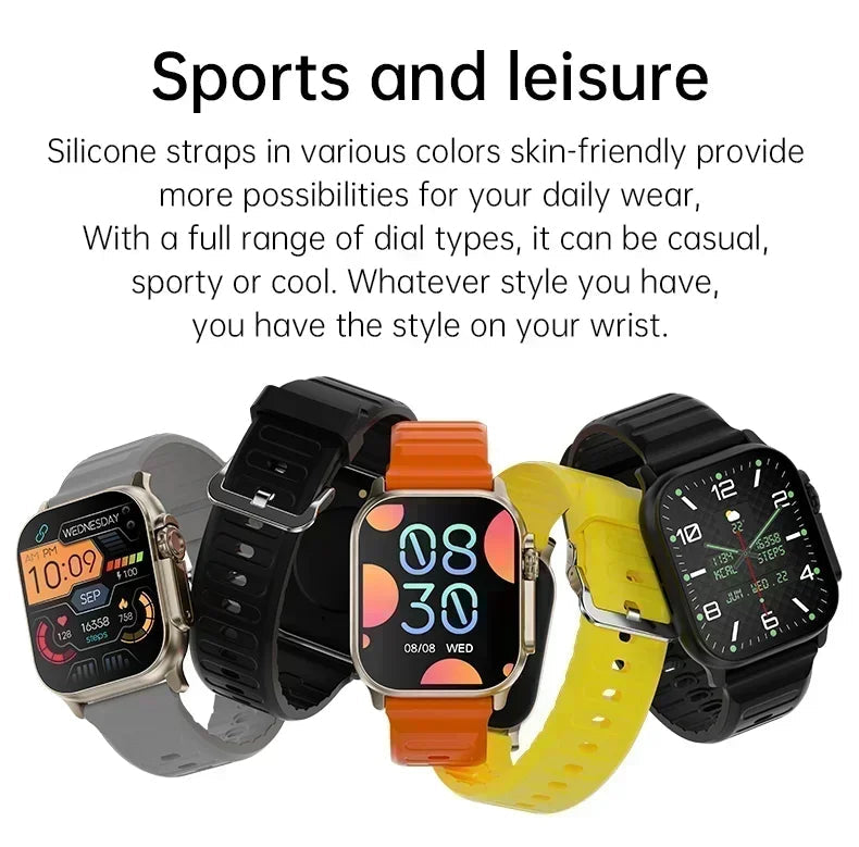 2025 New Smart Watch Series 10 Screen Bluetooth Call Heart Rate Blood Pressure GPS Smartwatch for Android IOS Sports Watch exovai.com