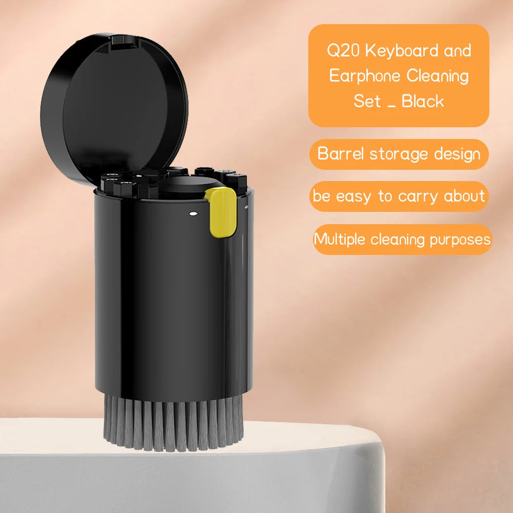 20 in 1 Computer Keyboard Cleaner Kit Tablet Camera Phone Screen Clean Tools Keycap Puller Earphone Clean Brush with Storage Box exovai.com