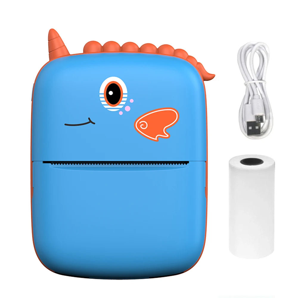 Mini Printer Portable Bluetooth Wireless Smart Label Thermal Portable Printers Stickers Paper Wireless Printers Children Gifts exovai.com