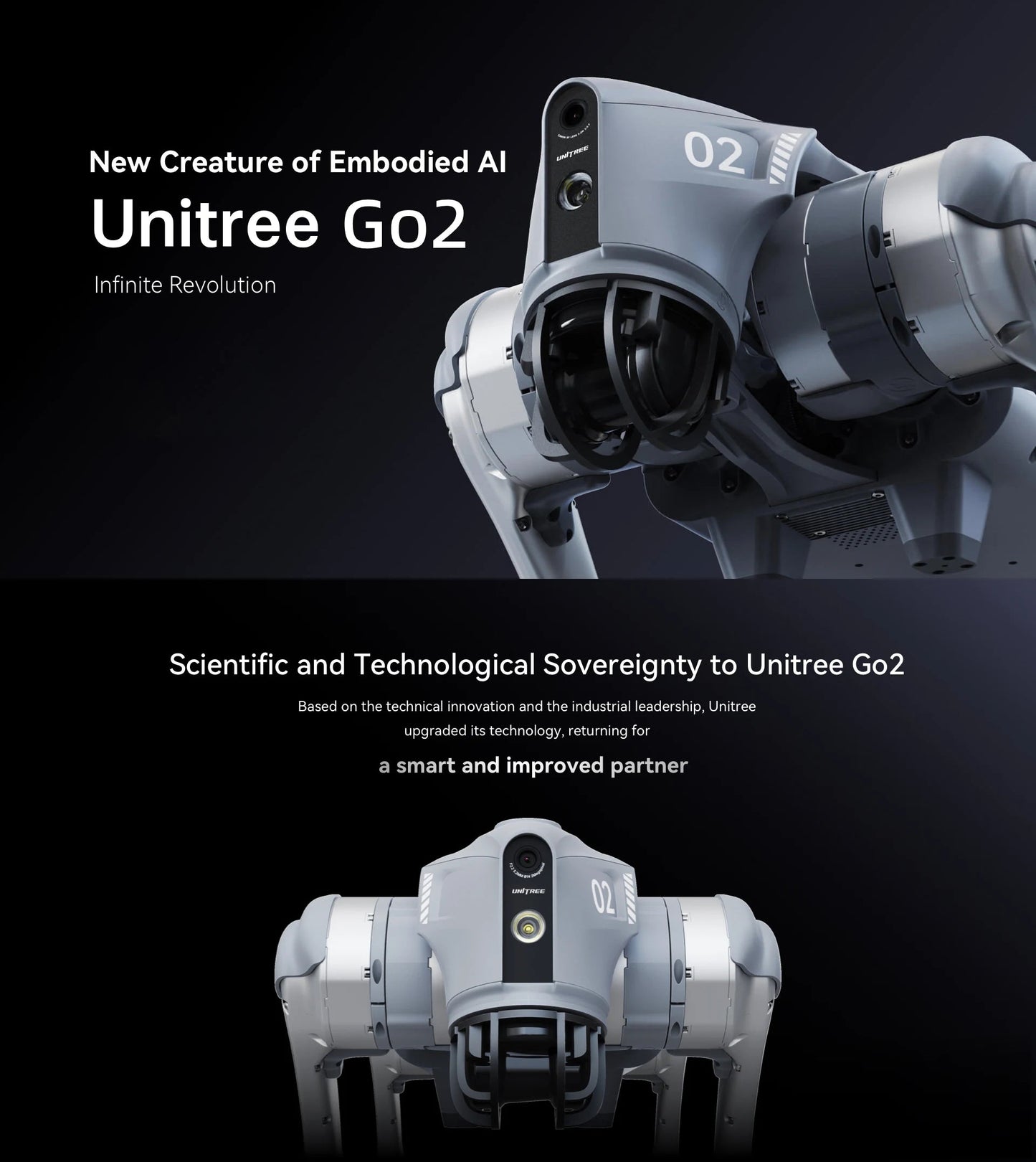 Unitree Go2 Robot Dog Quadruped Robotics for Adults Embodied AI（Go2 Air） exovai.com