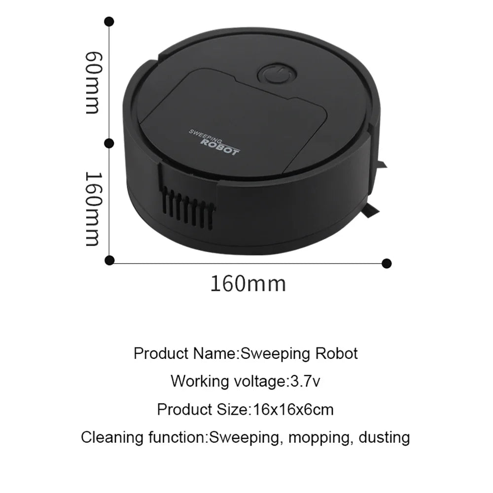 Fully Automatic Sweeping Robot Suction And Sweeping Mop Household Lazy Person Intelligent Three In One Sweeping Machine exovai.com